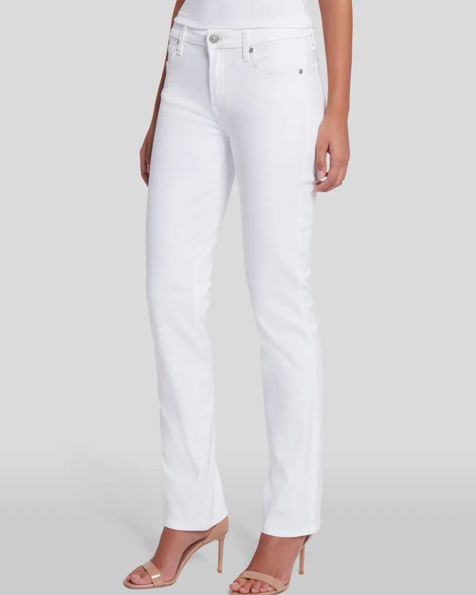 Slim Illusion Kimmie Straight in Luxe White
