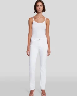 Slim Illusion Kimmie Straight in Luxe White