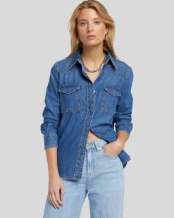 Studded Emilia Shirt in Jukebox
