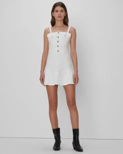 Surplus Flounce Dress In White