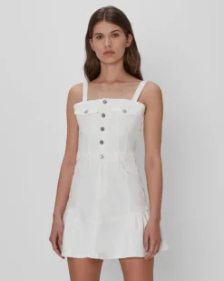 Surplus Flounce Dress In White