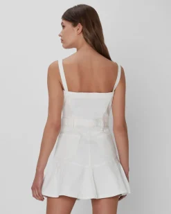 Surplus Flounce Dress In White