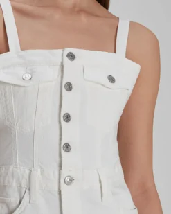 Surplus Flounce Dress In White