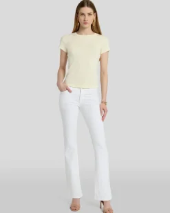 Tailorless Broken Twill Original Bootcut in White