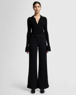 Tailorless Denim Lustre Modern Dojo in Raven