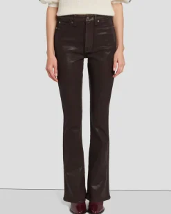 Tailorless UHR Skinny Boot in Coated Chocolate
