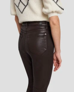 Tailorless UHR Skinny Boot in Coated Chocolate