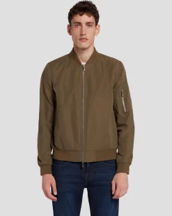 Tech Bomber Jacket in Army
