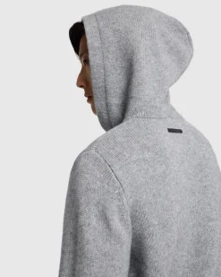 Thick Cashmere Hoodie in Black