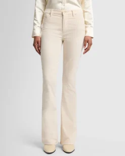Velvet High Waist Ali in Eggshell
