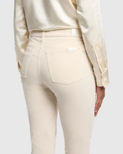 Velvet High Waist Ali in Eggshell