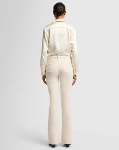 Velvet High Waist Ali in Eggshell