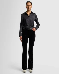 Velvet High Waist Ali in Eggshell