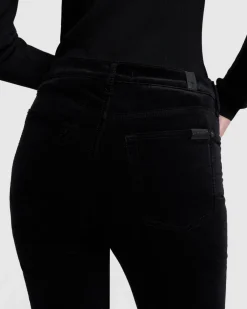 Velvet High Waist Skinny in Eggshell