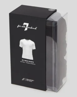 V-Neck Tee 2 Pack in Black