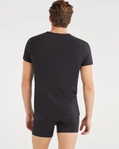 V-Neck Tee 2 Pack in Black