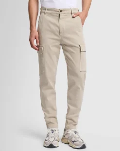Warm Twill Cargo Jogger in Alabaster