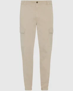 Warm Twill Cargo Jogger in Alabaster