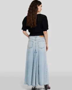Western Maxi Skirt in Pricila