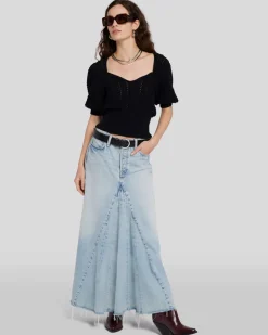 Western Maxi Skirt in Pricila