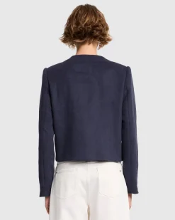 Wool Blend Jacket in Inkwell