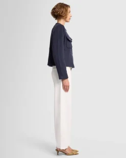 Wool Blend Jacket in Inkwell