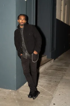 Wool Trucker in Black