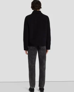 Wool Trucker in Black